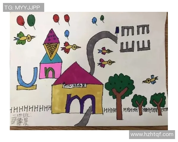 儿童画笔下的足球明星梦想世界与创意展现